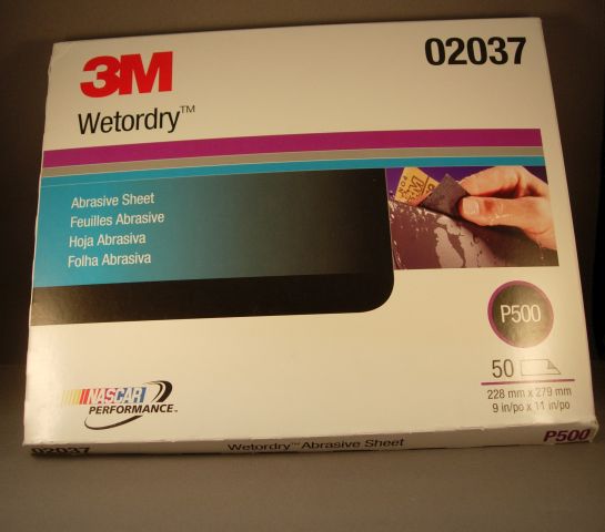 3M Sandpaper -9''x11'' Wetordry #500
