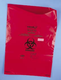 Bio hazard Bag Red 31''x40''