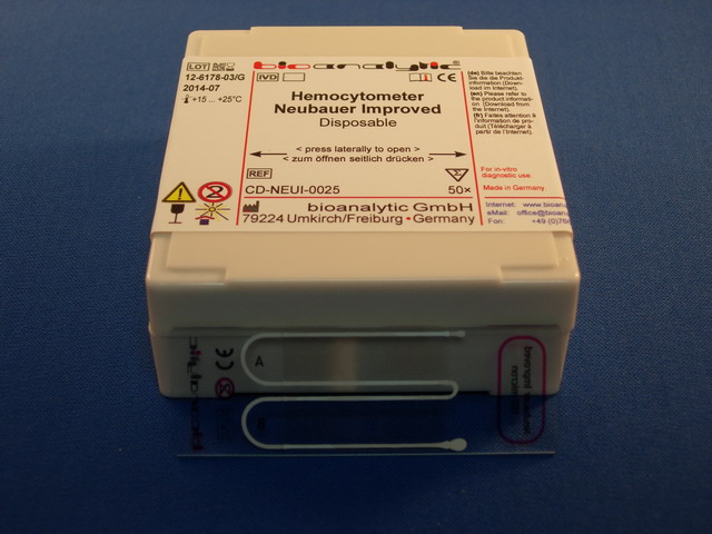 Disposable Hemacytometer, Neubauer Improved