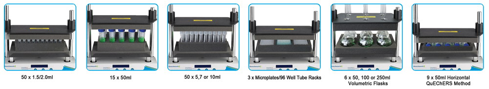 Tube Rack for BenchMixer XL, 9 x 50ml Horizontal (QuEChERS method)