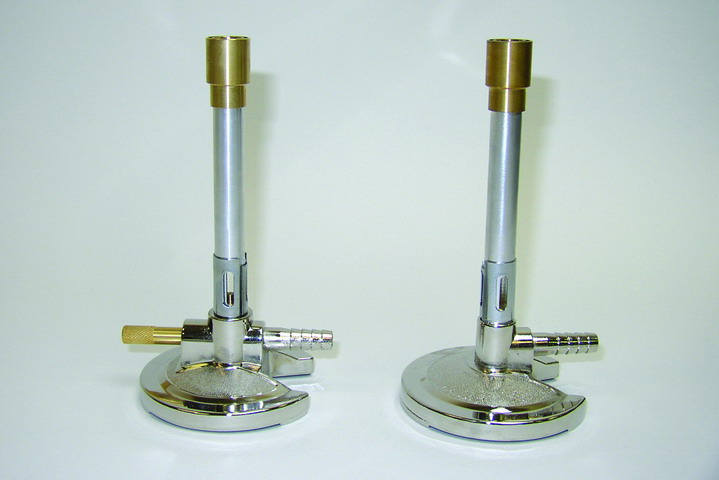 Bunsen Burners, with flame control adjustment knob