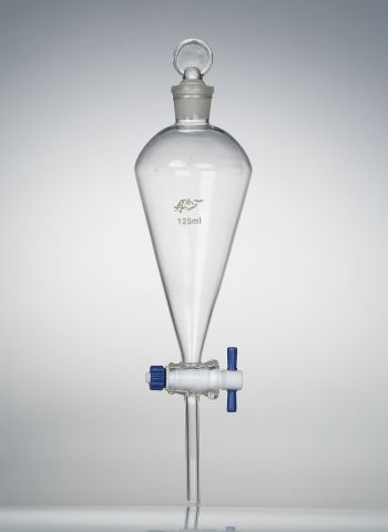 Separatory Funnel with PTFE Stopcock, 250mL
