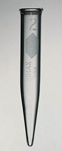 Kimble* Conical-Bottom Glass Centrifuge Tubes, Capacity: 12mL; O.D. x L: 17 x 118mm