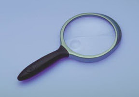 Handheld Round Magnifying Glass, 5 in. dia.