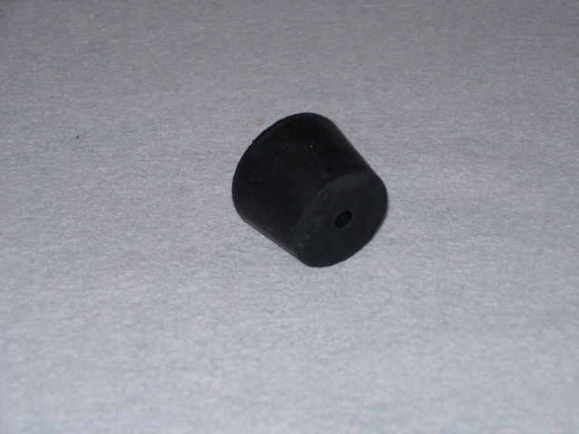 Black Rubber Stoppers, One-Hole # 8