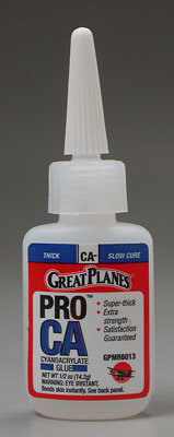 Great Planes Pro CA Glue 1/2 oz. Thick