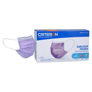 Face Mask Earloop ASTM Level 1 Lavender 50/Bx