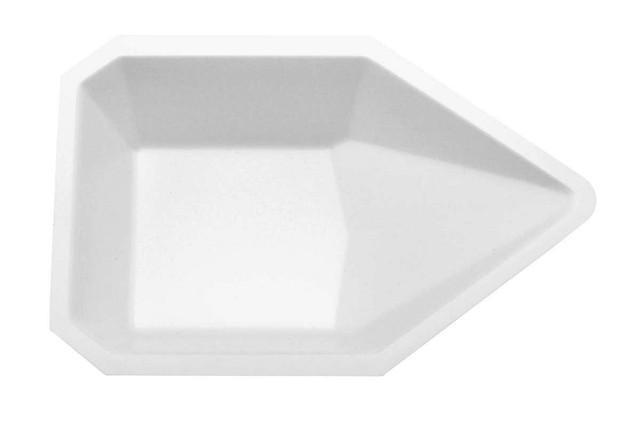Gravity Pour Boat, White Medium, Anti-Static