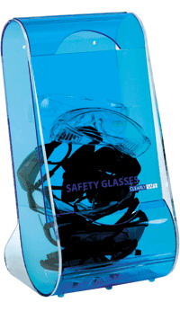 ClearlySafe Acrylic Eyeglass Dispenser Wall (Blue)