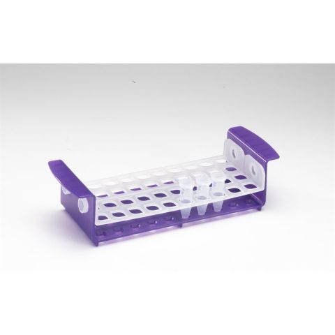 5 mL / 15 mL / 16 mm Tube Rack, Purple/Natural