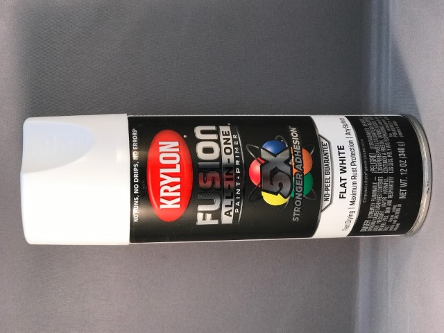 KRYLON Fusion Flat White for Plastic paint