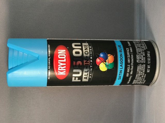 KRYLON Satin Lagoon Blue for Plastic Paint