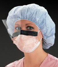 Surgical Mask w/Wrap Around Splash Guard, Level 3