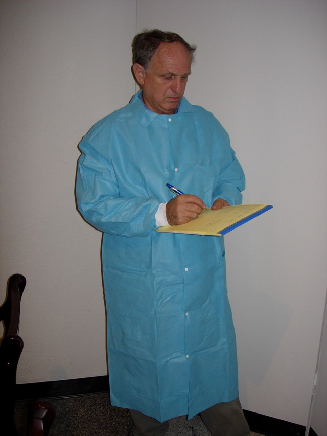 Lab Coat (Blue) - Large