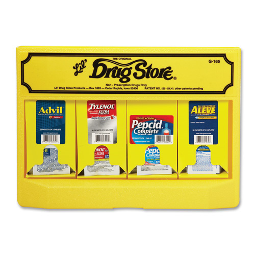 Medicine Dispenser w/Advil/Pepcid/Aleeve/Tylenol
