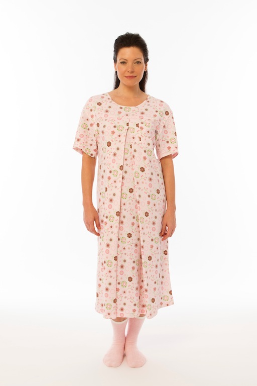 Cozy Designer Nursing Gown (Fancy Dots)