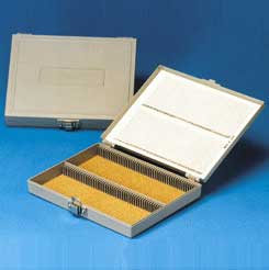 Microscope  Slide Box, White