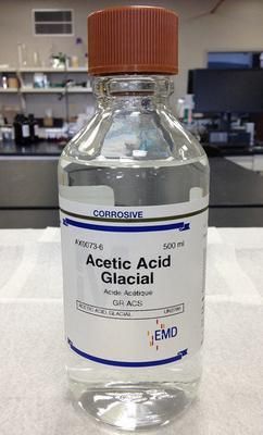 Acetic Acid,  ACS Grade, 99.7% min. (by freezing point).