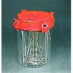 Anaerobic Jar, 2.5 Lit. with rack