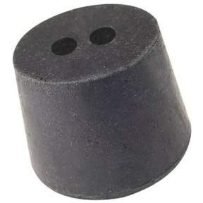 Rubber Stopper # 8, Two Hole