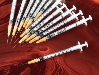 Syringe with Sub-Q Needle 26Gx5/8''