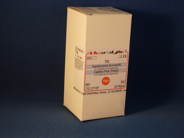 TIC Capillary Pack 10ul (Plastic) for Thrombo-tic