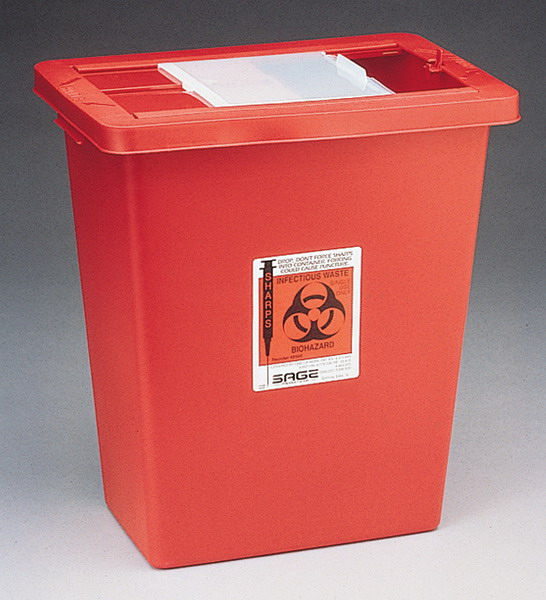 Large-Volume Sharps Disposal Container 8gal