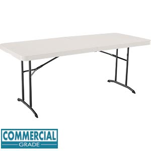 Commercial Grade 6 ft. Fold-In-Half Utility Table