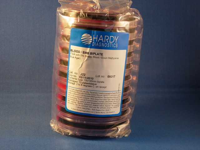 Blood Agar, 5%/EMB Agar