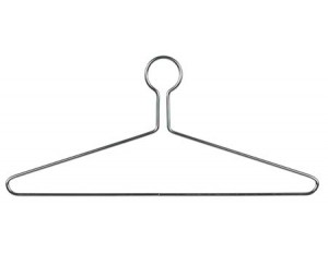 Anti-Theft Polished Chrome Steel Suit Hangers